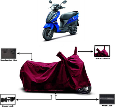 AASHTIK MART Two Wheeler Cover for Suzuki(Let's, Maroon)