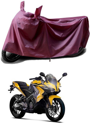 THE REAL ARV Waterproof Two Wheeler Cover for Bajaj(Pulsar SS400, Maroon)