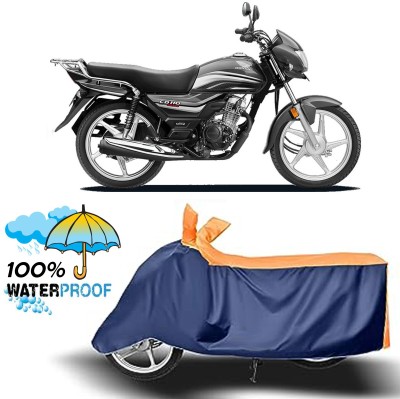 ROYAL AUTO MART Waterproof Two Wheeler Cover for Honda(CD 110 Dream, Orange, Blue)