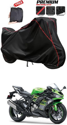 DeepShakshi AUTOMOTIVE Two Wheeler Cover for Kawasaki(Ninja ZX-6R, Black)
