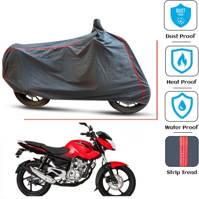 FAMEXON Waterproof Two Wheeler Cover for Bajaj(Pulsar 135 LS DTS-i, Grey)