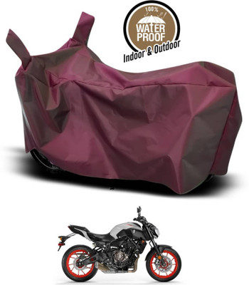AASHTIK MART Two Wheeler Cover for Yamaha(MT 07, Maroon)