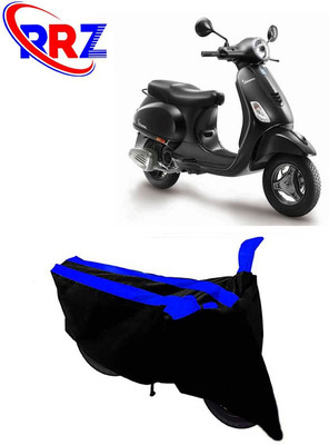 RRZ Waterproof Two Wheeler Cover for Vespa(Vespa, Black, Blue)