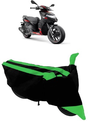 ABORDABLE Two Wheeler Cover for Aprilia(SR 150, Black, Green)