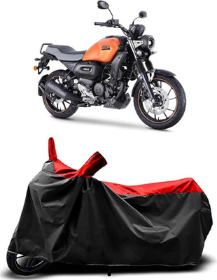 KEDIT Two Wheeler Cover for Yamaha(FZ S FI (V 2.0), Red, Black)