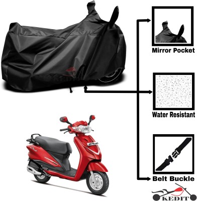 AASHTIK MART Two Wheeler Cover for Universal For Bike(Duet LX 110CC, Black)