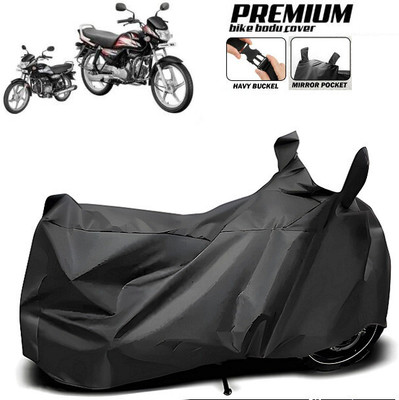 SK AUTO Waterproof Two Wheeler Cover for Hero(HF, Black)