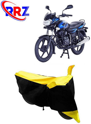 RRZ Waterproof Two Wheeler Cover for Bajaj(Discover 110, Black, Yellow)