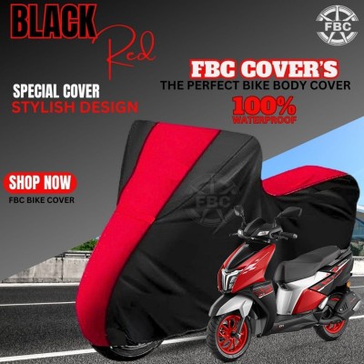 FBC Waterproof Two Wheeler Cover for TVS(NTORQ, Red)