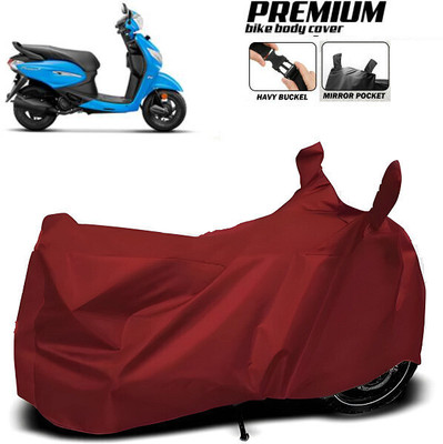 SK AUTO Waterproof Two Wheeler Cover for Hero, Honda, Bajaj, TVS, Suzuki(Maroon)