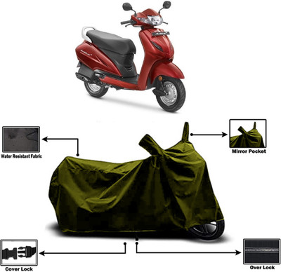 Amexride Two Wheeler Cover for Honda(Activa 4G, Green)