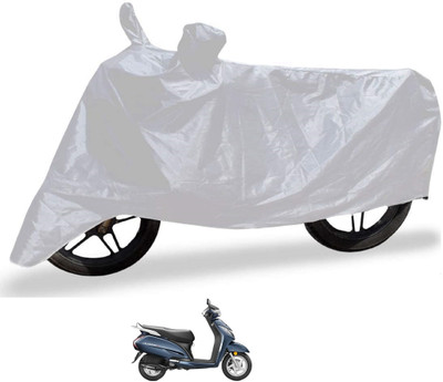Auto Hub Waterproof Two Wheeler Cover for Honda(Activa 3G, Silver)