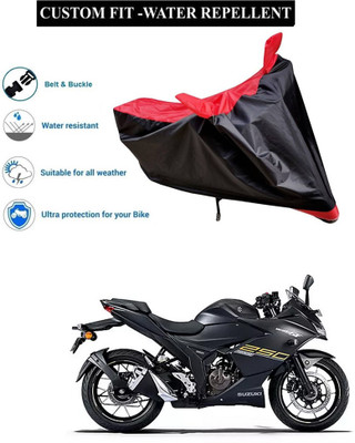 PAGORA Waterproof Two Wheeler Cover for Suzuki(Gixxer SF 250, Red)