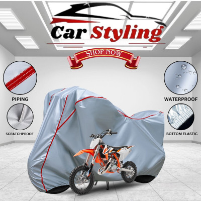 Car Styling Waterproof Two Wheeler Cover for KTM(Silver, Red)
