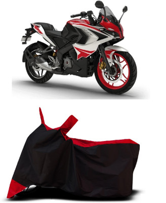 VESMEI Two Wheeler Cover for Bajaj(Pulsar 220, Red)