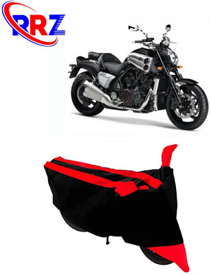 RRZ Waterproof Two Wheeler Cover for Yamaha(VMAX, Black, Red)