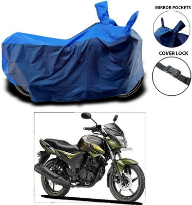 DeepShakshi AUTOMOTIVE Two Wheeler Cover for Yamaha(SZ-RR, Black, Blue)