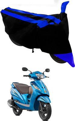 MMSSTAR Waterproof Two Wheeler Cover for TVS(Wego, Blue, Black)