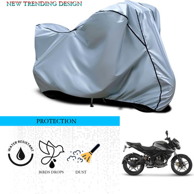 ANTHUB Waterproof Two Wheeler Cover for Bajaj(Pulsar 160 NS DTS-i, Silver)