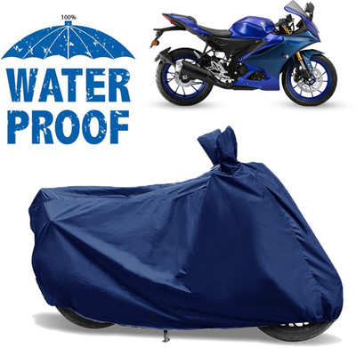 AUTOCAD Waterproof Two Wheeler Cover for Yamaha(Blue)