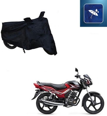 MMSSTAR Waterproof Two Wheeler Cover for TVS(Star City, Black)