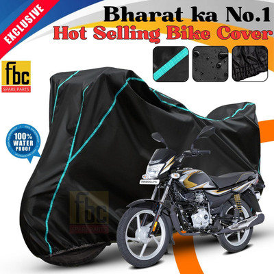 FBC Waterproof Two Wheeler Cover for Bajaj(Platina, Black)
