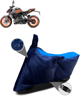CODOKI Waterproof Two Wheeler Cover for KTM(200 Duke BS6, Blue)