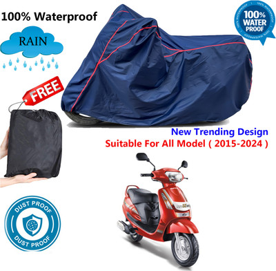 AUTOCAD Waterproof Two Wheeler Cover for Mahindra(Duro, Blue, Red)
