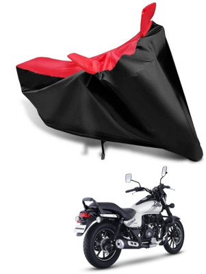 KEDIT Two Wheeler Cover for Bajaj(Avenger 180 Street, Red, Black)