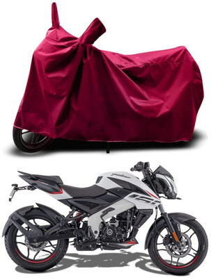 KEDIT Two Wheeler Cover for Bajaj(Pulsar NS-160, Maroon)