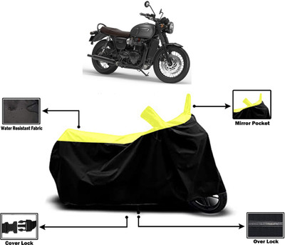 Amexride Two Wheeler Cover for Triumph(Bonneville T120 Black BS6, Yellow)