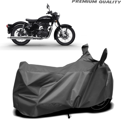 OSOMO Waterproof Two Wheeler Cover for Royal Enfield(Classic 350, Grey)