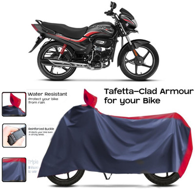 WMIZEXA Two Wheeler Cover for Hero(Passion Plus, Red, Blue)