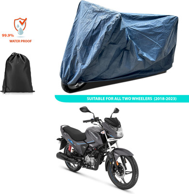 PAGORA Waterproof Two Wheeler Cover for Hero(Glamour i3s BS6, Blue)