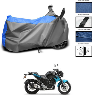 DeepShakshi AUTOMOTIVE Two Wheeler Cover for Yamaha(FZ-S, Grey, Blue)