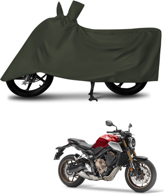 aosis Waterproof Two Wheeler Cover for Honda(CBR650R, Green)