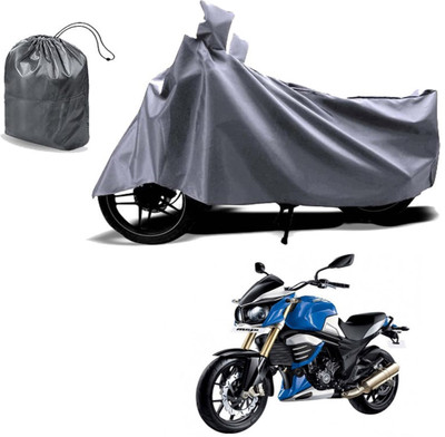 Autoinnovation Waterproof Two Wheeler Cover for Mahindra(Mojo UT 300, Grey)