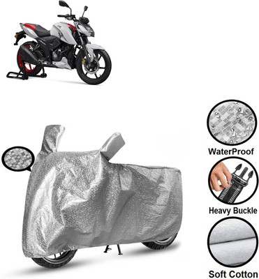 CODOKI Waterproof Two Wheeler Cover for TVS(Apache RTR 160, Silver)