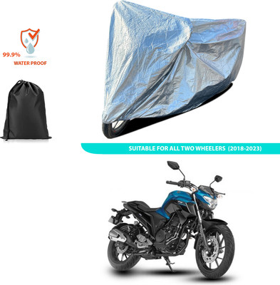 CODOKI Waterproof Two Wheeler Cover for Yamaha(FZ, Silver)