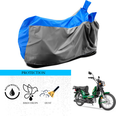 ANTHUB Waterproof Two Wheeler Cover for TVS(Heavy Duty Super XL, Grey, Blue)