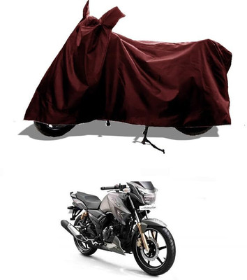 KEDIT Two Wheeler Cover for TVS(Apache, Maroon)