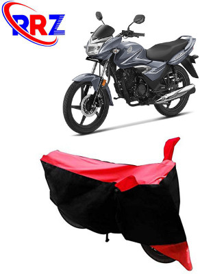 RRZ Waterproof Two Wheeler Cover for Honda(Shine, Black, Red)