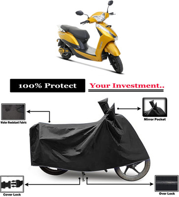 Amexride Two Wheeler Cover for Ampere(Magnus Pro, Black)