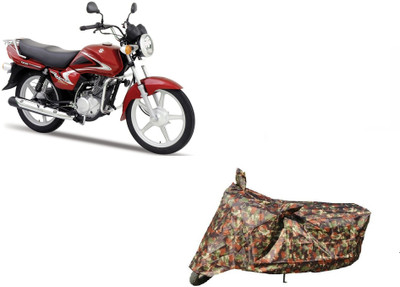 Anlopeproducts Waterproof Two Wheeler Cover for Suzuki(Heat, Red)