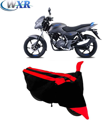 WXR Waterproof Two Wheeler Cover for Bajaj(Pulsar 125, Black, Red)
