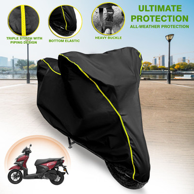AUTOBIRSA Waterproof Two Wheeler Cover for Suzuki(Sling Shot, Black)