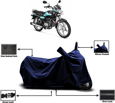 Amexride Two Wheeler Cover for Hero(HF Deluxe BS6, Blue)