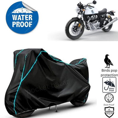 pocket bazar Waterproof Two Wheeler Cover for Royal Enfield(GT650R, Black)