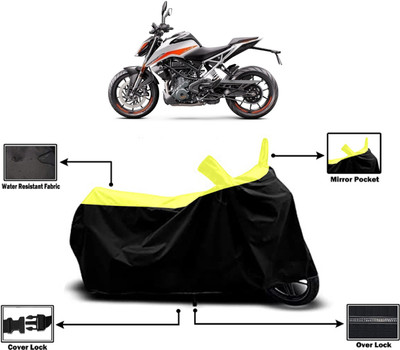 Amexride Two Wheeler Cover for KTM(Duke 390, Yellow)