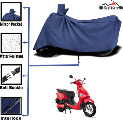 AASHTIK MART Two Wheeler Cover for Hero(Electric Optima DX, Blue)